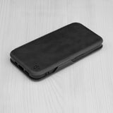 Husa pentru iPhone 15 Plus, Techsuit Safe Wallet Plus, negru