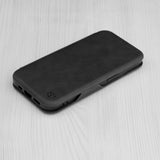 Husa pentru iPhone 15 Pro, Techsuit Safe Wallet Plus, negru