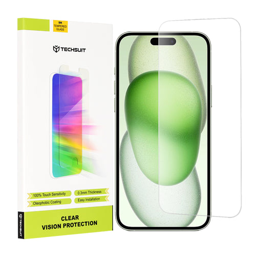 Folie de protectie pentru iPhone 15 Plus, Techsuit Clear Vision Glass