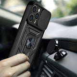 Husa pentru iPhone 15 Pro, Techsuit CamShield Series, albastru