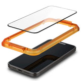 Folie de protectie pentru iPhone 15, Spigen (2 pack) Glas.tR Align Master (AGL06906)