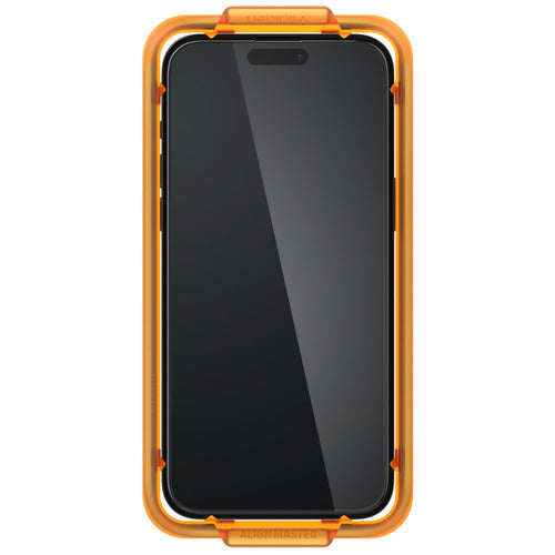 Folie de protectie pentru iPhone 15, Spigen (2 pack) Glas.tR Align Master (AGL06906)