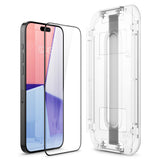 Folie de protectie pentru iPhone 15 Pro Max, Spigen Glas.tR EZ-FIT (AGL06879)