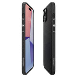 Husa pentru iPhone 15, Spigen Liquid Air (ACS06790), negru