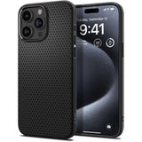 Husa pentru iPhone 15 Pro, Spigen Liquid Air (ACS06704), negru