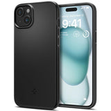 Husa pentru iPhone 15, Spigen Thin Fit (ACS06776), negru