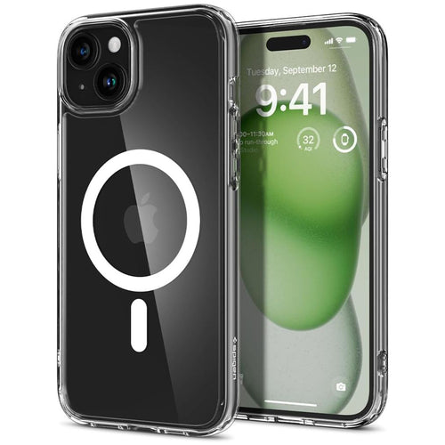Husa pentru iPhone 15, Spigen Ultra Hybrid MagSafe (ACS06802), alb