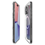 Husa pentru iPhone 15 Pro, Spigen Ultra Hybrid MagSafe (ACS06715), alb;transparenta