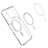 Husa pentru iPhone 15 Pro Max, Spigen Ultra Hybrid MagSafe (ACS06577), gri
