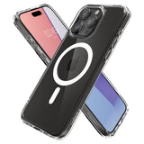Husa pentru iPhone 15 Pro Max, Spigen Ultra Hybrid MagSafe (ACS06576), alb