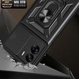 Husa pentru Honor 90 Lite, Techsuit CamShield Series, albastru