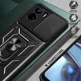 Husa pentru Honor 90 Lite, Techsuit CamShield Series, albastru