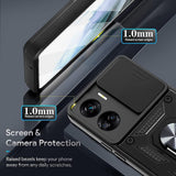 Husa pentru Honor 90 Lite, Techsuit CamShield Series, albastru
