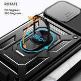 Husa pentru Honor 90 Lite, Techsuit CamShield Series, albastru