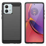 Husa pentru Motorola Moto G84, Techsuit Carbon Silicone, albastru