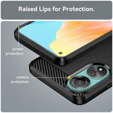 Husa pentru OPPO A78 4G, Techsuit Carbon Silicone, albastru