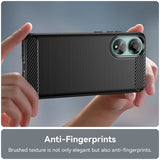 Husa pentru OPPO A78 4G, Techsuit Carbon Silicone, albastru