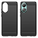 Husa pentru OPPO A78 4G, Techsuit Carbon Silicone, albastru