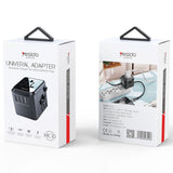 Incarcator Yesido retea (MC10), 3x USB, Type-C, pentru Travel, EU, UK, US, AUS, 3.6A, Negru