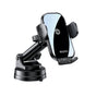 Suport auto Yesido cu Incarcare Wireless (C197), pentru Parbriz si Bord, 15W, negru