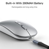 Mouse wireless Yesido Mouse wireless (KB15), 800/1200/1600DPI, 2.4G Connection, argintiu