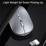 Mouse wireless Yesido Mouse wireless (KB15), 800/1200/1600DPI, 2.4G Connection, argintiu