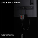 Adaptor Yesido Wireless Screen Display Receiver TV10 5G, High-Definition, HDMI, Negru Frost