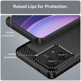 Husa pentru Motorola Edge 40 Neo, Techsuit Carbon Silicone, albastru
