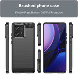 Husa pentru Motorola Edge 40 Neo, Techsuit Carbon Silicone, albastru