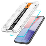 Folie de protectie pentru iPhone 15, Spigen Glas.tR EZ-FIT HD (AGL06907)