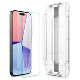 Folie de protectie pentru iPhone 15 Pro, Spigen Glas.tR EZ-FIT HD (AGL06898)