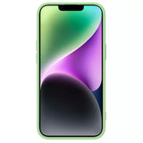 Husa pentru iPhone 15 Plus, Nillkin CamShield Silky MagSafe Silicone, verde