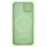 Husa pentru iPhone 15 Plus, Nillkin CamShield Silky MagSafe Silicone, verde