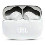 Casti wireless JBL (Wave 200), Bluetooth 5.0, True Wireless, Microfon, Voice Assistant, Siri, alb