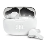 Casti wireless JBL (Wave 200), Bluetooth 5.0, True Wireless, Microfon, Voice Assistant, Siri, alb
