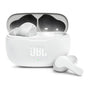Casti wireless JBL (Wave 200), Bluetooth 5.0, True Wireless, Microfon, Voice Assistant, Siri, alb