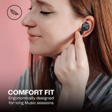 Casti wireless JBL (Wave 200), Bluetooth 5.0, True Wireless, Microfon, Voice Assistant, Siri, alb