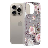 Husa pentru iPhone 15 Pro Max, Techsuit Marble Series, gri