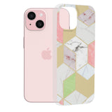 Husa pentru iPhone 15, Techsuit Marble Series, mov