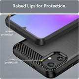 Husa pentru Samsung Galaxy A05, Techsuit Carbon Silicone, albastru