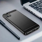 Husa pentru Samsung Galaxy A05, Techsuit Carbon Silicone, albastru