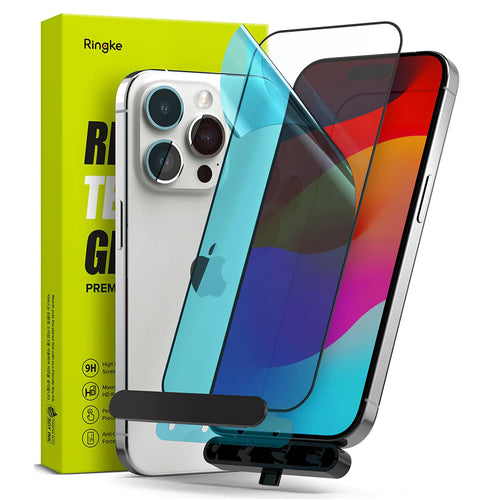 Folie de protectie pentru iPhone 15 Pro, Ringke Tempered Glass