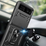 Husa pentru Motorola Razr 40, Techsuit CamShield Series, negru