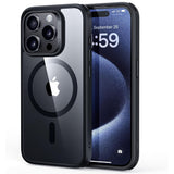 Husa pentru iPhone 15 Pro, ESR Classic Hybrid HaloLock, gri