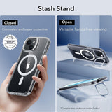 Husa pentru iPhone 15, ESR Classic Hybrid HaloLock Kickstand, bleu