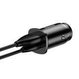 Incarcator auto Baseus Square (Ccall-AS01), USB Type-C, Incarcare rapida, 5A, negru