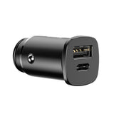 Incarcator auto Baseus Square (Ccall-AS01), USB Type-C, Incarcare rapida, 5A, negru