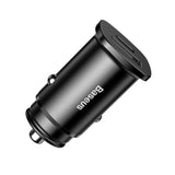 Incarcator auto Baseus Square (Ccall-AS01), USB Type-C, Incarcare rapida, 5A, negru