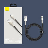 Cablu Baseus de date Cafule Series Metal (CAKF000001), USB to Type-C, Super Incarcare rapida, 66W, 6A, 25cm, negru