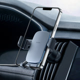 Suport auto Baseus Metal Age II Gravity (SUJS000013), pentru Grila ventilatie, gri